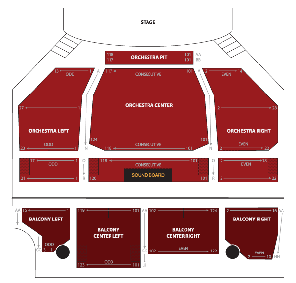 Paramount Theater Denver Seating Chart