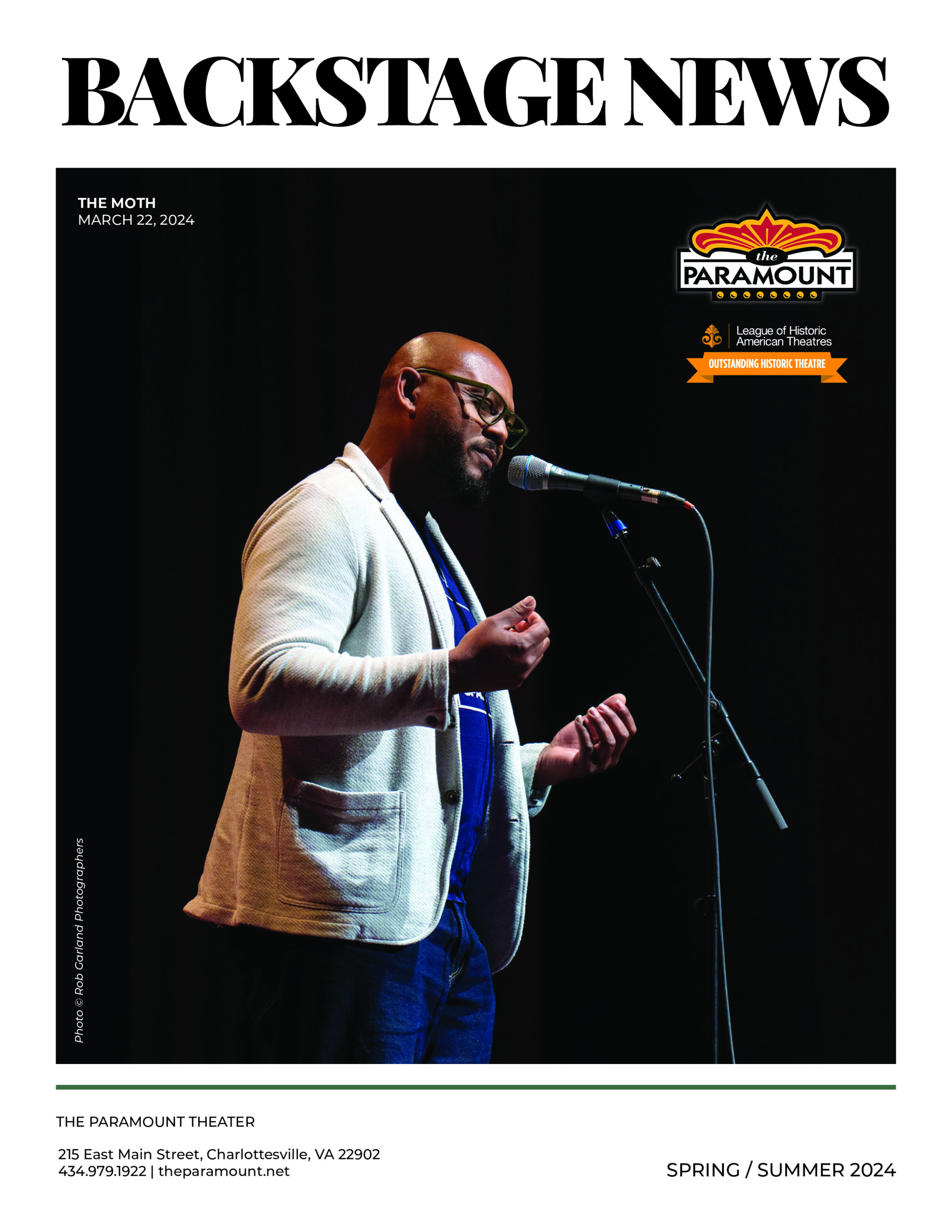 Backstage News Spring/Summer 24 The Paramount Theater of